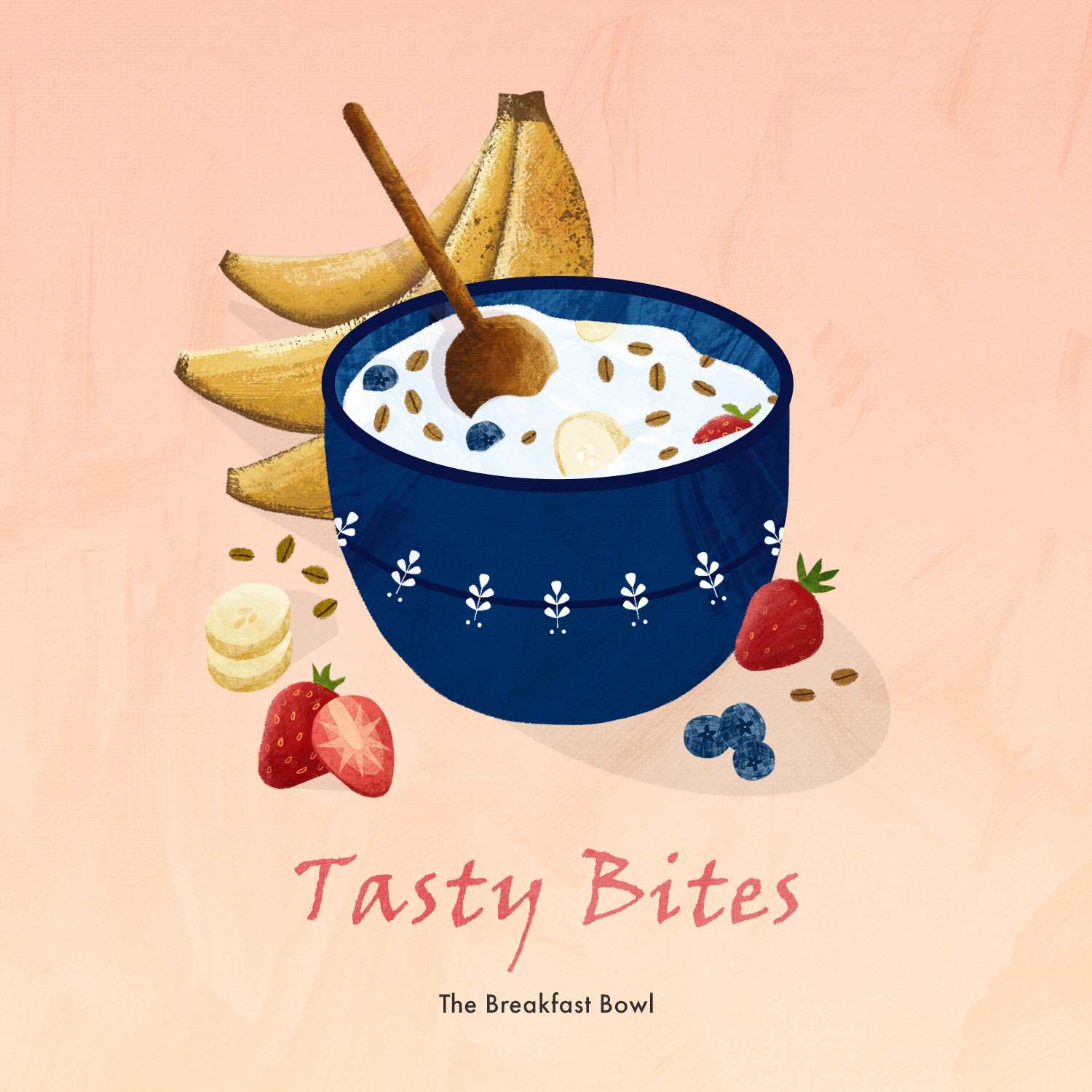 Tasty Bites - Healthy breakfast illustration